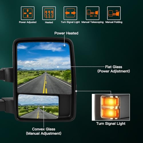 1999-2007 Ford F-Series & Excursion Towing Mirrors