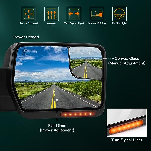 Towing Mirrors for Ford F150 Pickup (2004-2014)